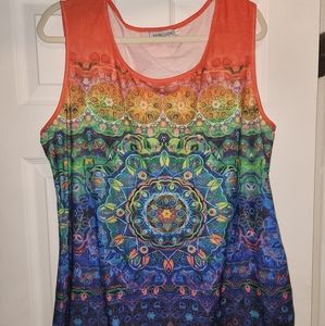 Multicolored Sleeveless shirt